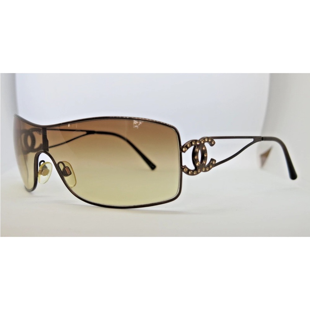 100% Authentic Vintage Chanel Sunglasses 4072-B with Swarovski Rhinestones